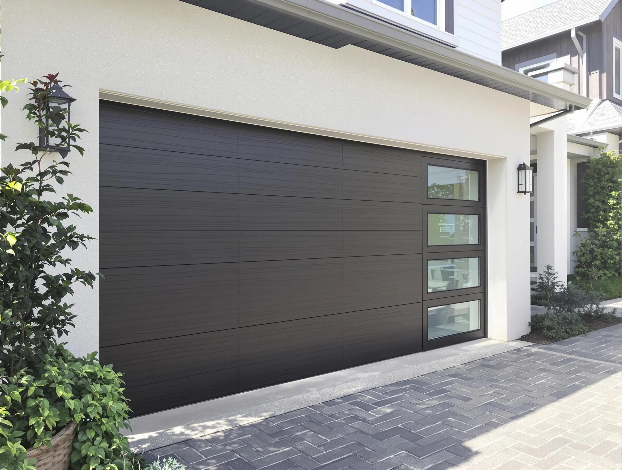 Custom garage door installation by Summit Park Garage Door Repair in Summit Park
