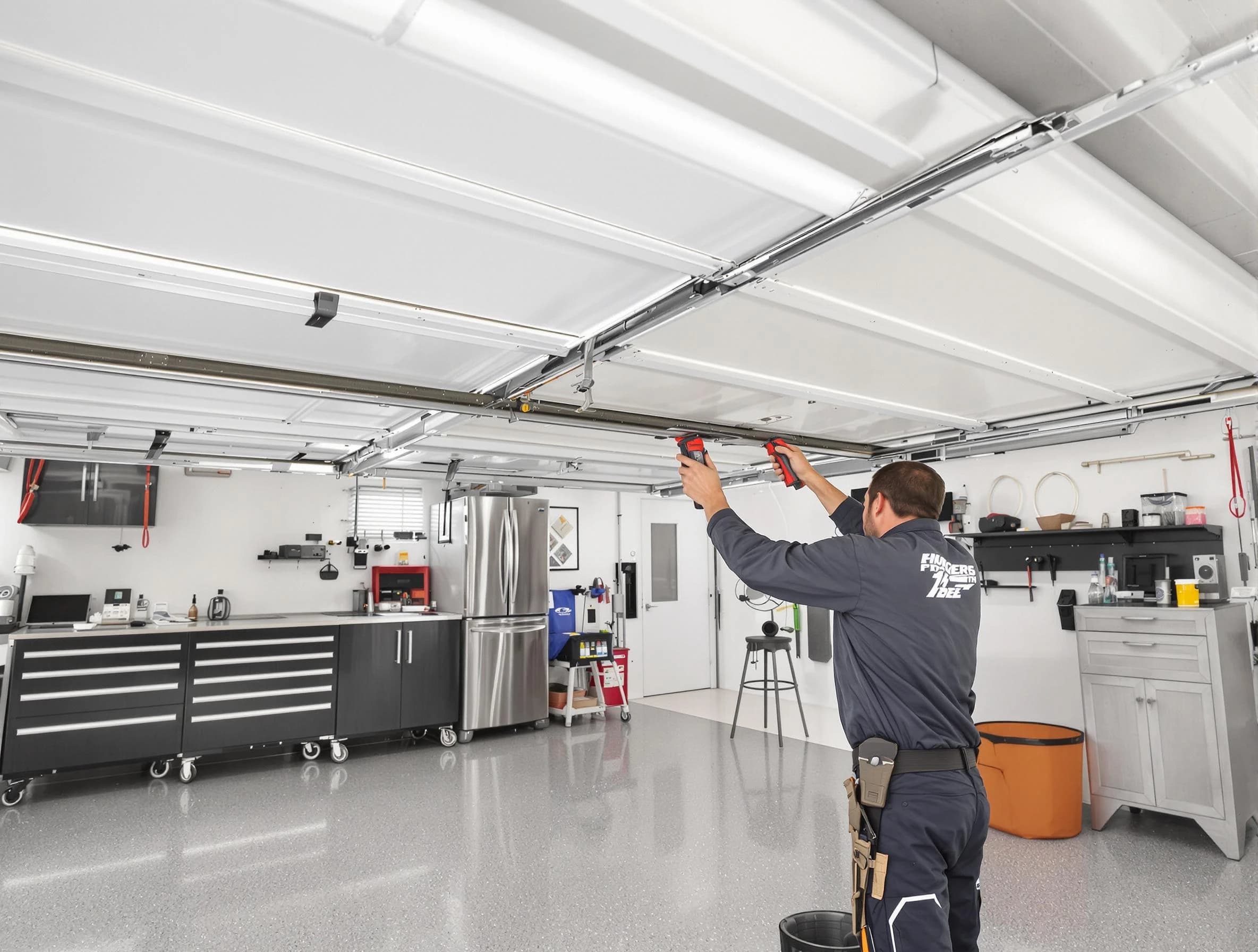 Overhead garage door repair service by Summit Park Garage Door Repair in Summit Park