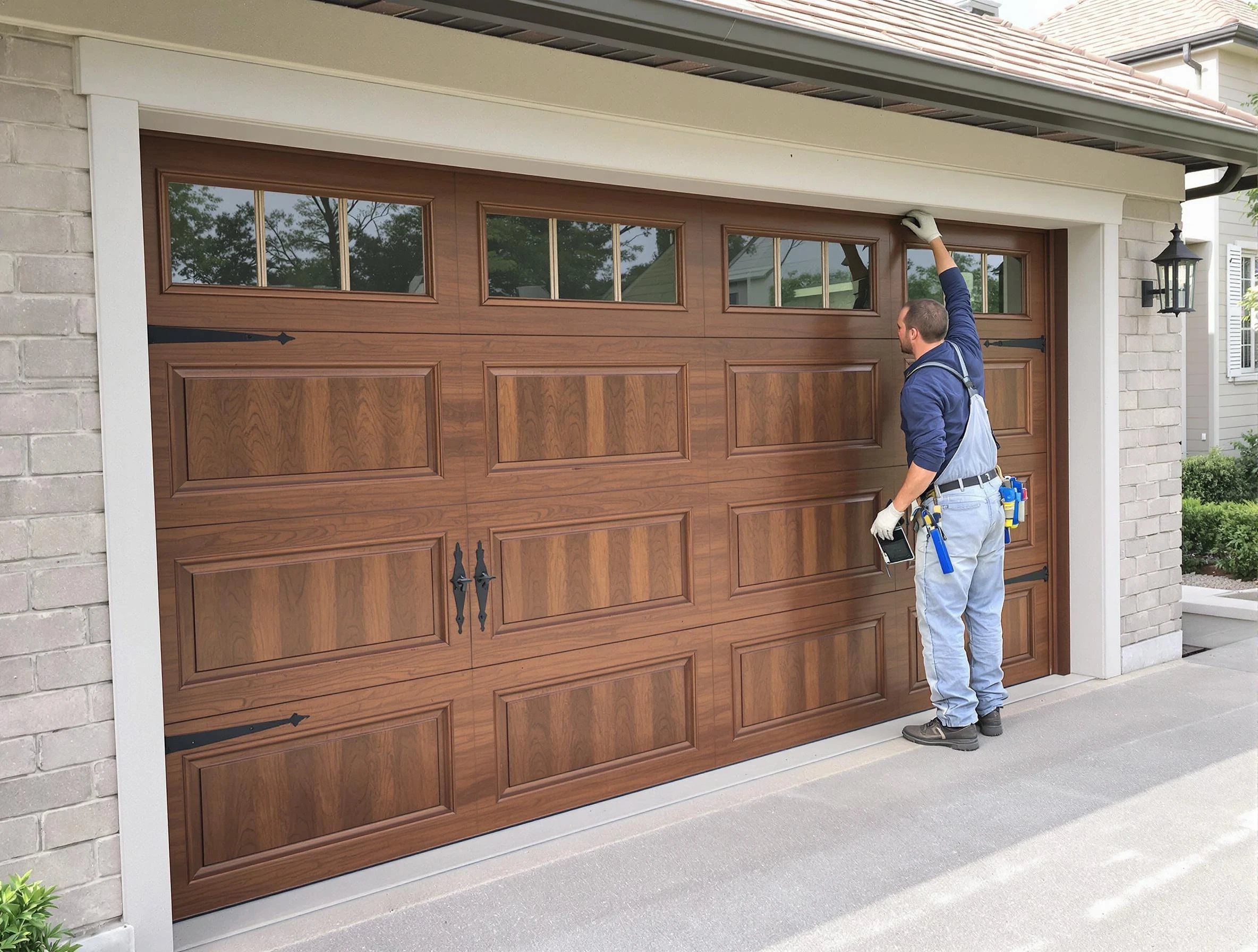 Custom garage door showcase by Summit Park Garage Door Repair in Summit Park